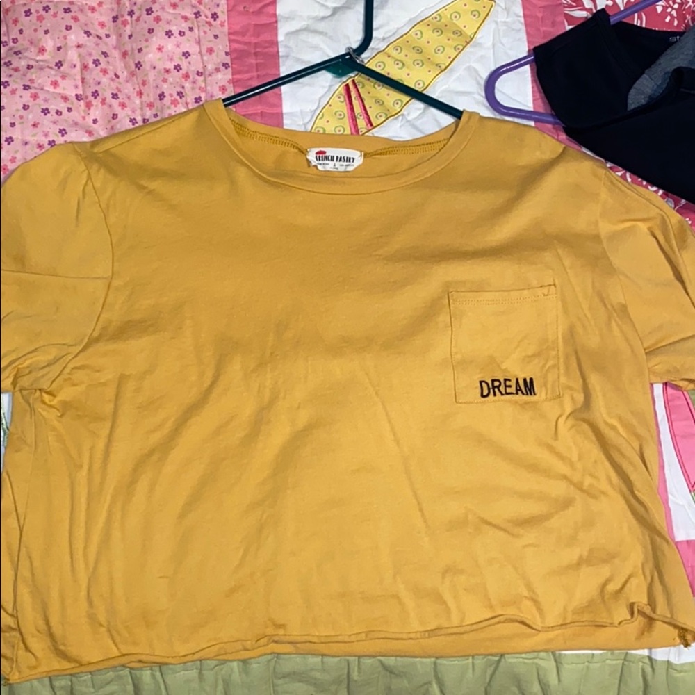 yellow dream crop top